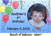 Bunch of Balloons - Blue