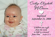 Christening Portrait in Pink