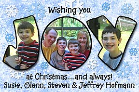 Joy Christmas Photo Card