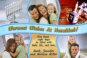 Banner Hanukkah Photo Card