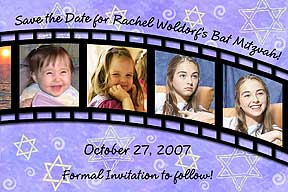  Bar Mitzvah Filmstrip Save the Date