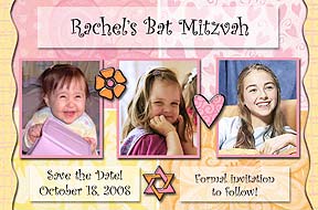 Scrapbook Photo Save the Date Card