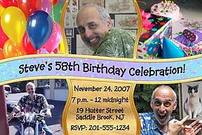  Banner Photo Birthday Invitation