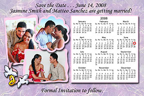 Doves Calendar Photo Card