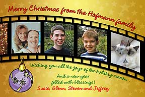 Filmstrip Christmas Photo Card