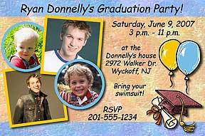 Balloons Photo GraduationAnnouncement