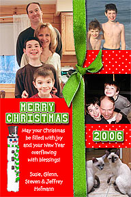 Scrapbook Style Christmas Photo Card