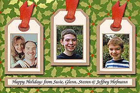 Tags Christmas Photo Card