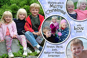 Circles Photo Christmas Card
