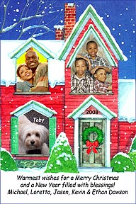 House Christmas Photo Card