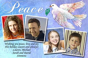 Peace Christmas Photo Card