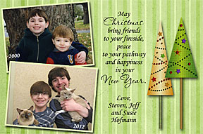 Holly Scrapbook Page Photo Christmas Cards