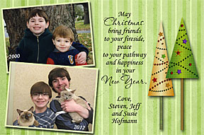 Holly Scrapbook Page Photo Christmas Cards