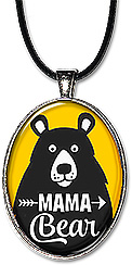 Mama Bear necklace pendant or keychain is a great gift for any mom.