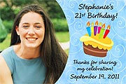 Birthday Cake Photo Magnet