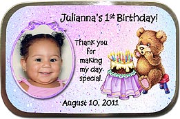 Blow Out The Candles Birthday Photo Mint Tins