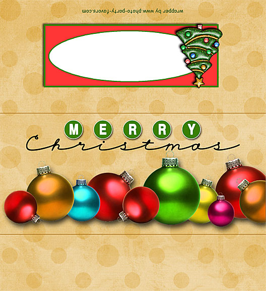 Christmas Ornaments Candy Bar Wrapper Free Printable Chocolate Bar Wrapper