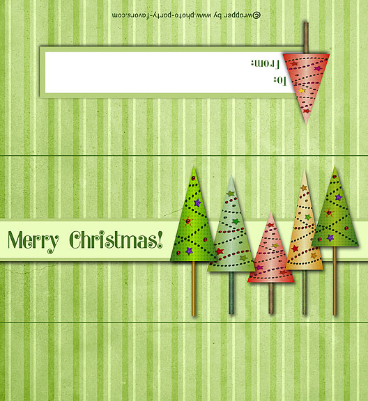 Christmas Trees Candy Bar Wrapper Free Printable Chocolate Bar Wrapper