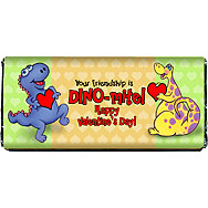 Valentine Dinosaurs Printable Chocolate Bar Wrapper