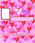 Valentine Hearts Chocolate Bar Wrapper