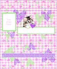 Valentine Kitten Chocolate Bar Wrapper