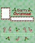 Candy Canes Chocolate Bar Wrapper