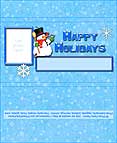 Snowman Holiday Chocolate Bar Wrapper