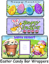 Easter candy bar wrappers available at Facebook