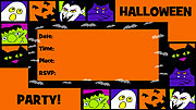 Bold Halloween Fill-In Invitations