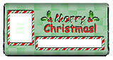 Candy Cane Christmas Chocolate Bar Wrappers