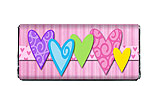 Colorful Bold Hearts Candy Bar Wrapper