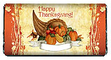 Thanksgiving Cornucopia Candy Bar Wrappers