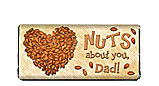 Nuts About You Dad Father's Day Candy Bar Wrapper