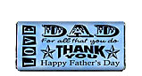 Word Art Father's Day Candy Bar Wrapper