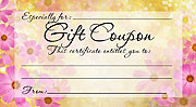 Printable Flower Gift Coupon