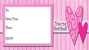 Bold Hearts Fill-In Invitations