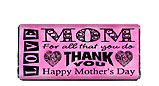 Word Art Mother's DayChocolate Bars