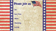 Patriotic Fill-In Invitations