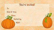 Pumpkins Fill-In Invitations