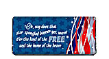 Star Spangled Banner 4th of July Candy Bar Wrapper