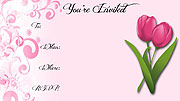 Spring Tulips Fill-In Invitations
