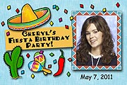 Fiesta Photo Magnet for fiesta theme party