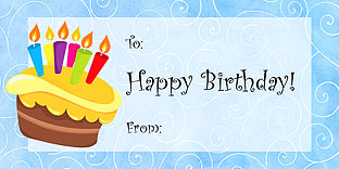 Free birthday gift tag template