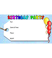 Happy Birthday Free Printable Fill-In Invitations