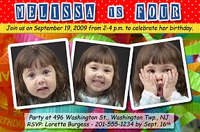 Festive Party Photo Invitation