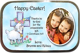 Lamb & Cross Easter Photo Mint Tins