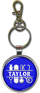 Split Monogram Medical Symbols keychain is also available as a necklace, and is a thoughtful gift for your favorite doctor, nurse or medical technician.