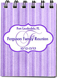 Monogram 3x4 family reunion notebook favor