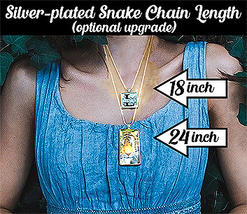 Silver-plated snake chain length examples