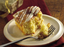 overnight eggnog coffee cake recipe